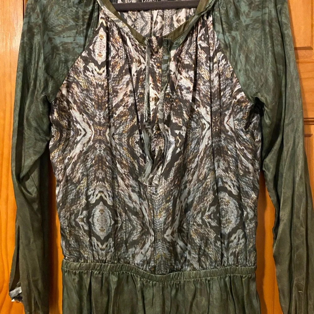 Gypsy05 Silk long sleeves boho romper - Picture 7 of 11
